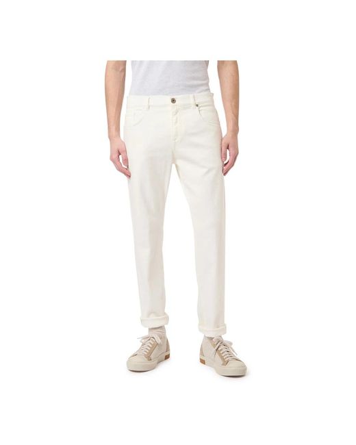 Slim-Fit Jeans Eleventy de hombre de color White