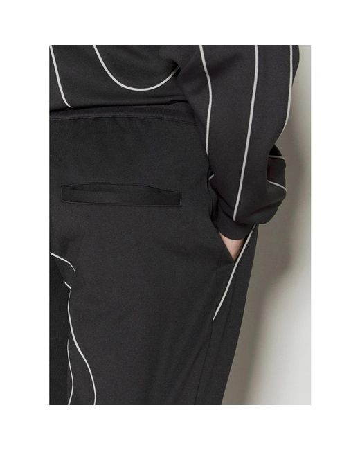 Y-3 Kontrast piping track pants in Black für Herren