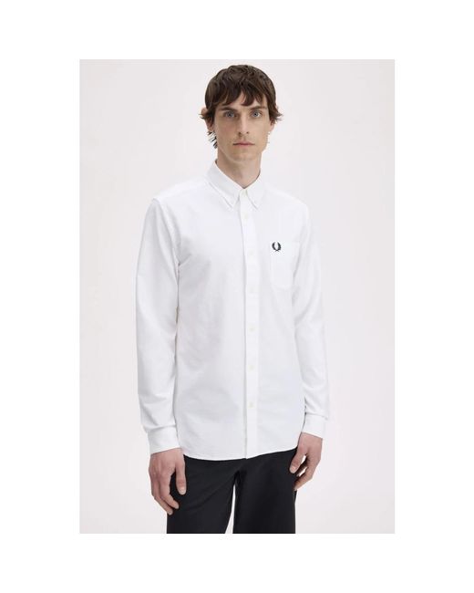 Fred Perry White Casual Shirts for men