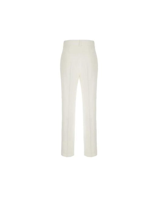 Antonelli White Straight Trousers