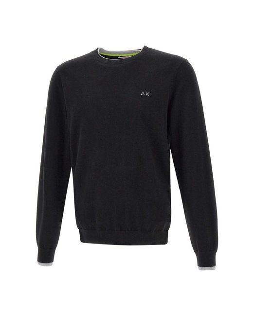 Sun 68 Woll-Baumwollpullover in Blue für Herren