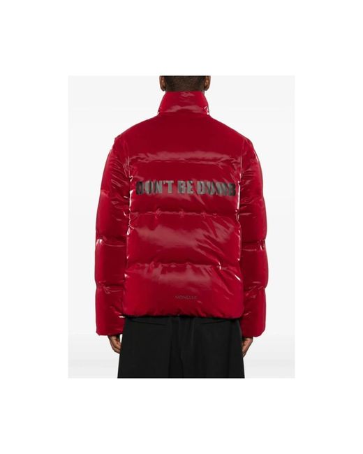 Moncler Red Moncler Throttle Reversible 2-In- Down Jacket for men