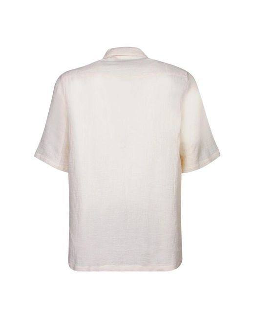 Officine Generale White Short Sleeve Shirts for men