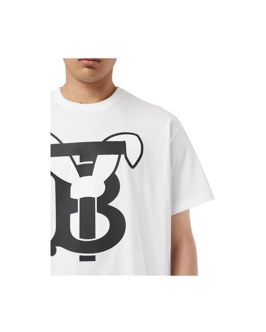 Burberry Hasen-logo t-shirt in White für Herren