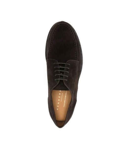 Henderson Brown Laced Shoes for men