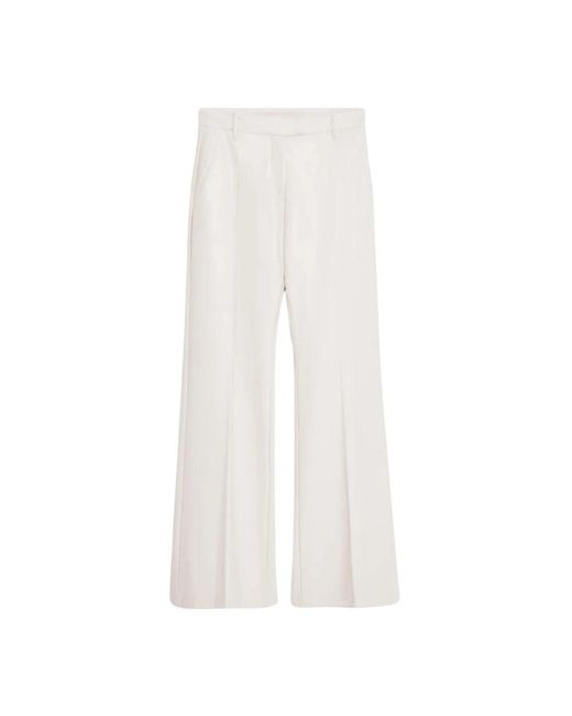 Stand Studio White Wide Trousers