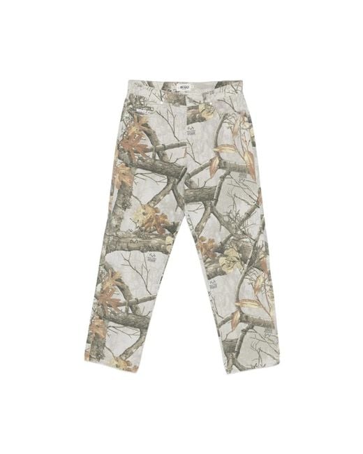 AWAKE NY Gray Straight Trousers for men