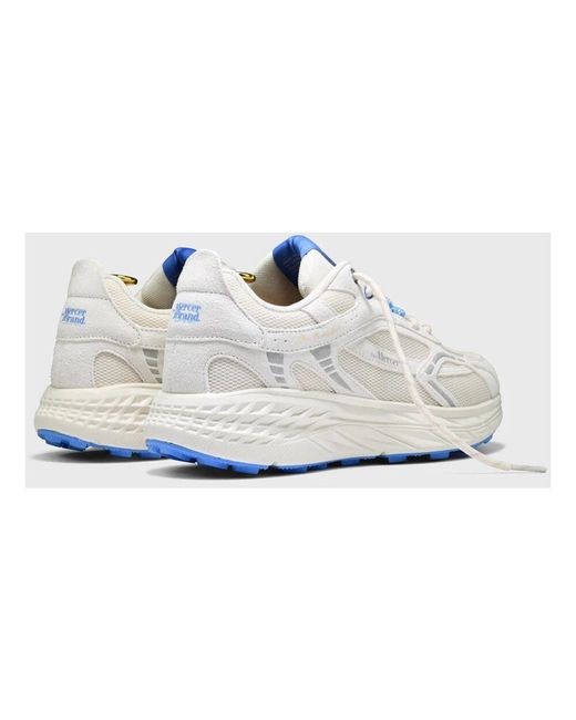 Mercer White Max Wildleder Sneakers Re-Run Stil