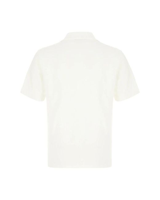 Lanvin Klassisches poloshirt in verschiedenen farben in White für Herren
