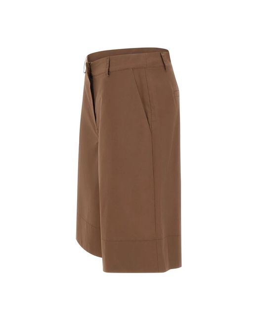 Kaos Brown Casual Shorts