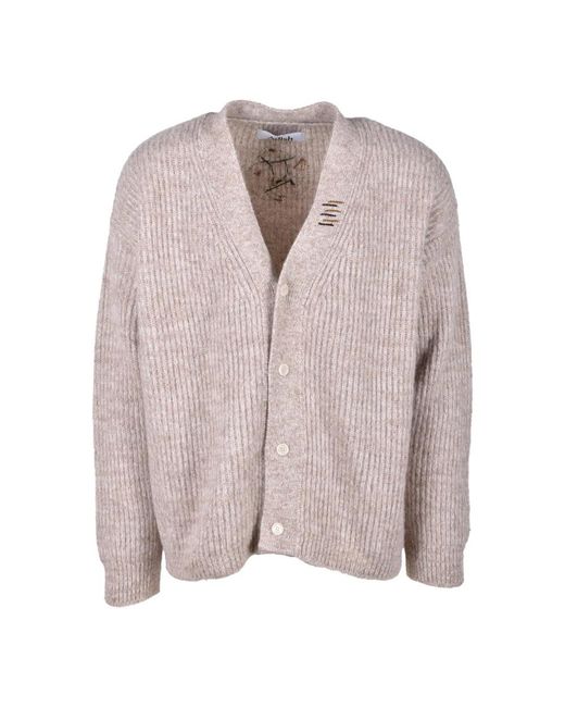 Adish Cardigan Over in het Natural voor heren