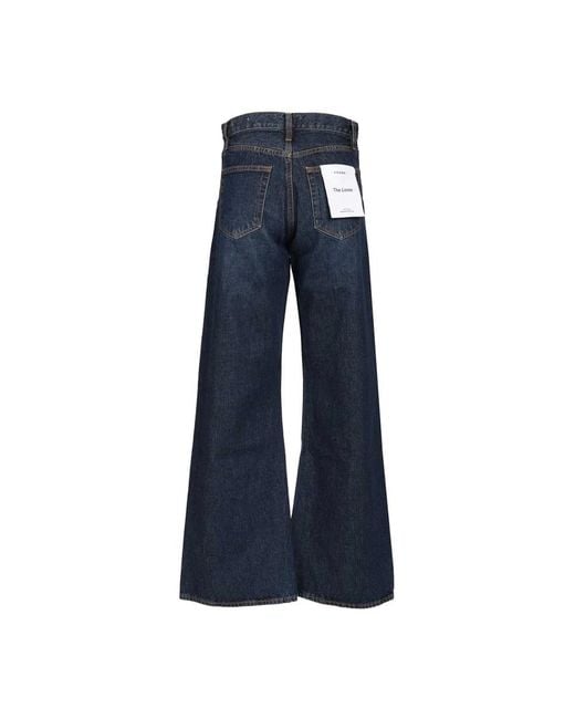 FRAME Blue Wide Jeans