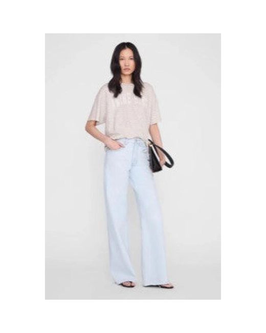 Anine Bing Cade Tee in het White