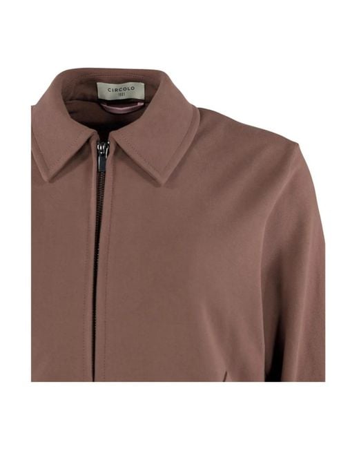 Circolo 1901 Brown Bomber Jackets for men