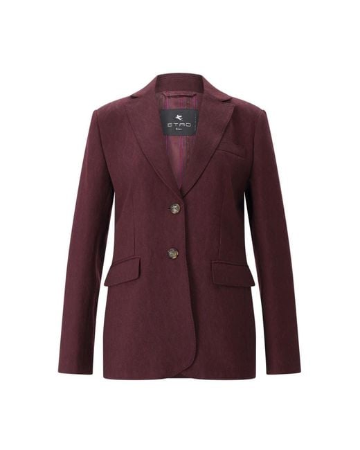 Etro Purple Blazers