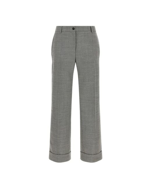 Alberto Biani Gray Wide Trousers