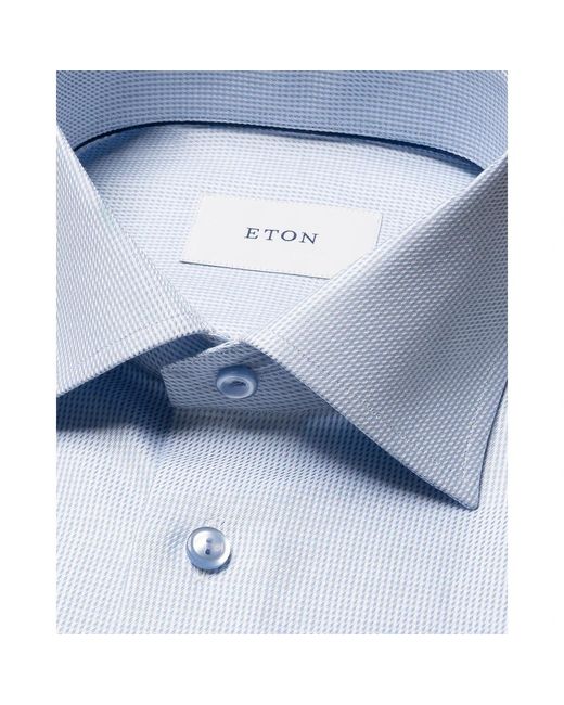 Eton of Sweden Blue Formal Shirts for men