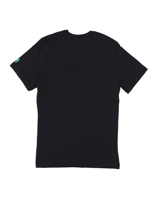 Nike Fitness ,Zwart ,Katoen Milwaukee Bucks Logo Tee Zwart in het Black voor heren