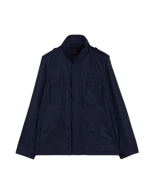 Aspesi Marine Mini Field Jas in het Blue voor heren