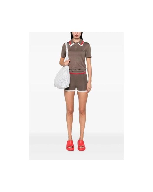 Siedres Brown Short Shorts