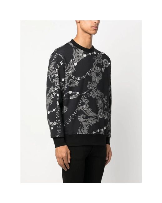 Versace Jeans Couture Black Sweatshirts for men