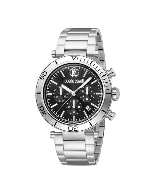 Roberto Cavalli Metallic Watches for men