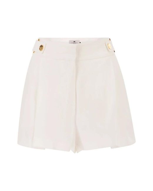 Elisabetta Franchi White Casual Shorts