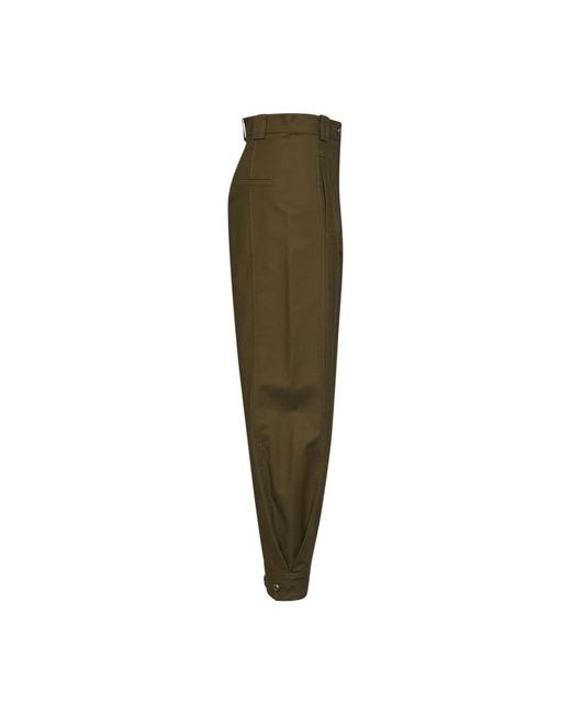 Max Mara Green Tapered Trousers