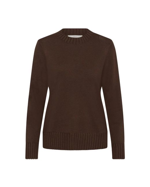 Round-Neck Knitwear di Inwear in Brown