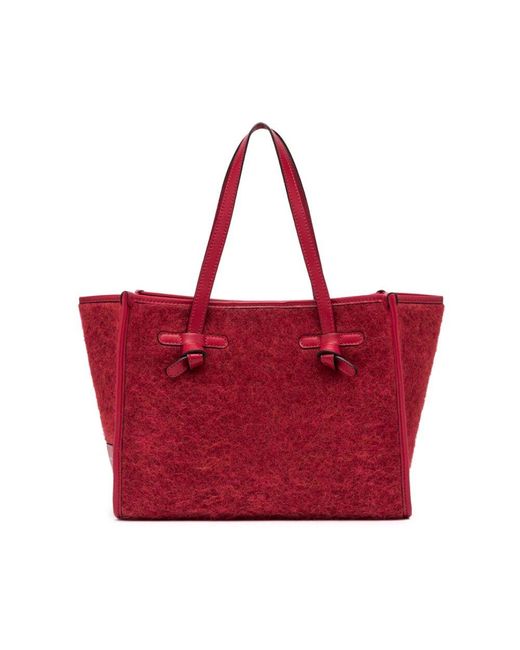 Gianni Chiarini Red Marcella Furry Mohair Effekt Tasche