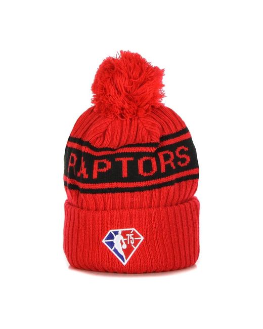 KTZ Accessoires ,Rood ,Nba Concept Pom Pom Beanie Raptors in het Red voor heren