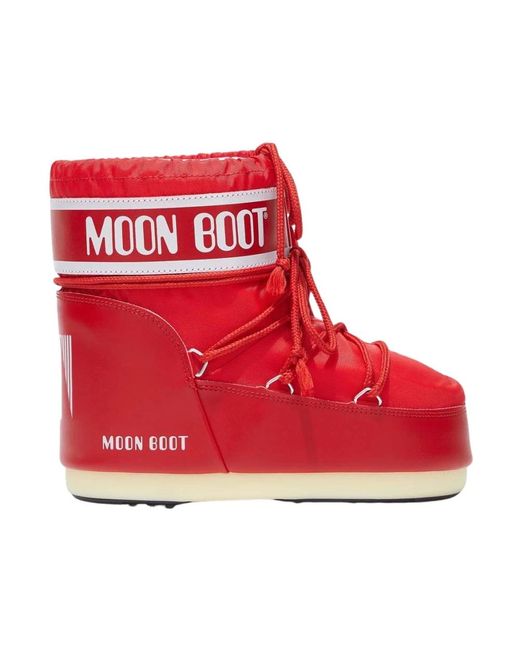 Moon Boot Winter Boots in het Red