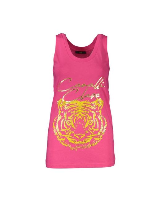 Sleeveless Tops Roberto Cavalli de color Pink