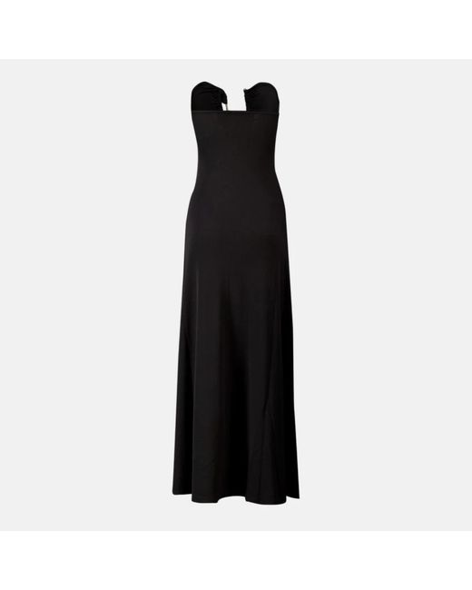 Christopher Esber Kleedjes ,Zwart ,Polyester Bustier Maxi Jurk in het Black