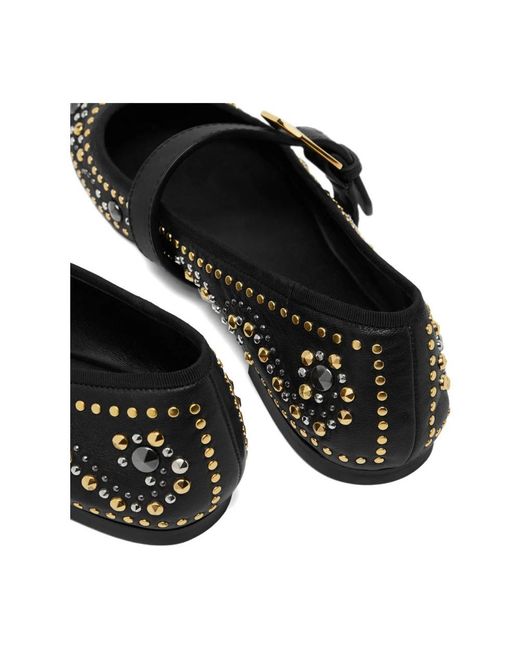 Versace Black Ballerinas