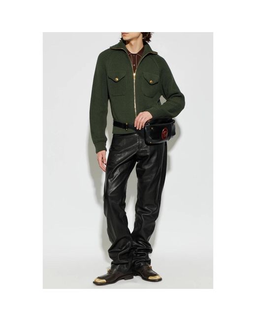 Versace Green Cardigans for men