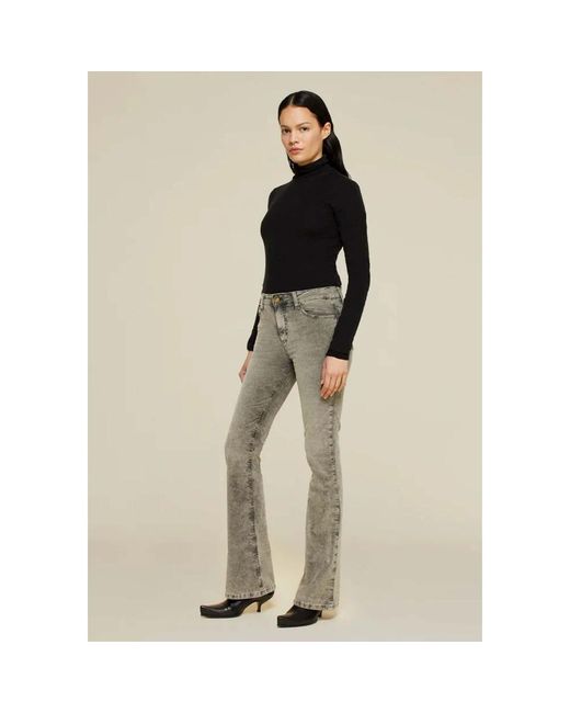 Lois Gray Flared Jeans