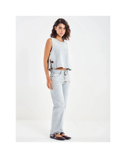 ViCOLO Blue Sleeveless Tops