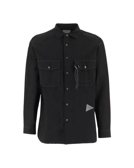 And Wander Black Casual Shirts for men