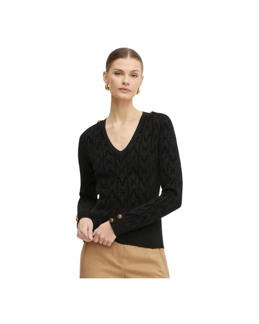 Marciano Black V-Neck Knitwear