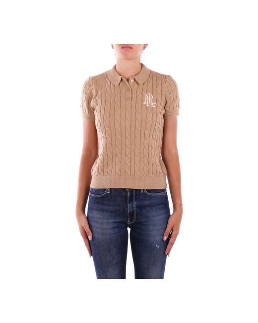 Ralph Lauren Blue V-Neck Knitwear