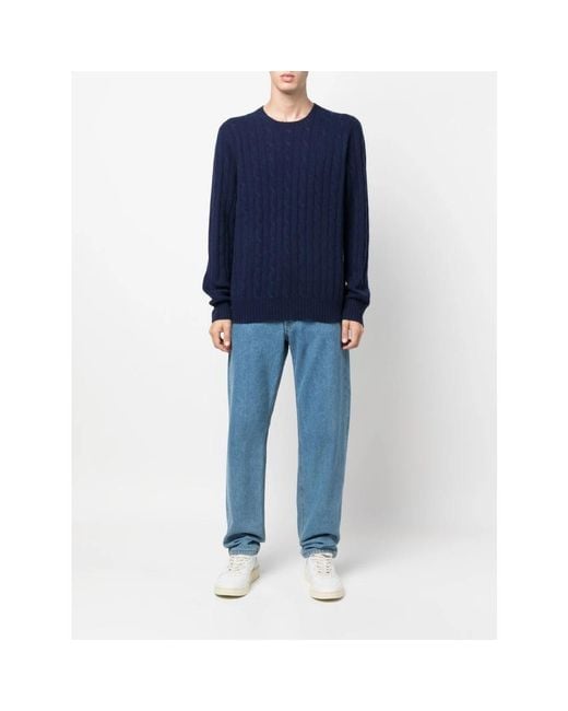 Polo Ralph Lauren Blue Cashmere Knitwear for men