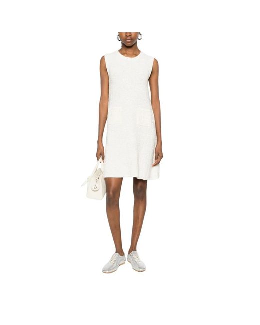 Fabiana Filippi White Knitted Dresses