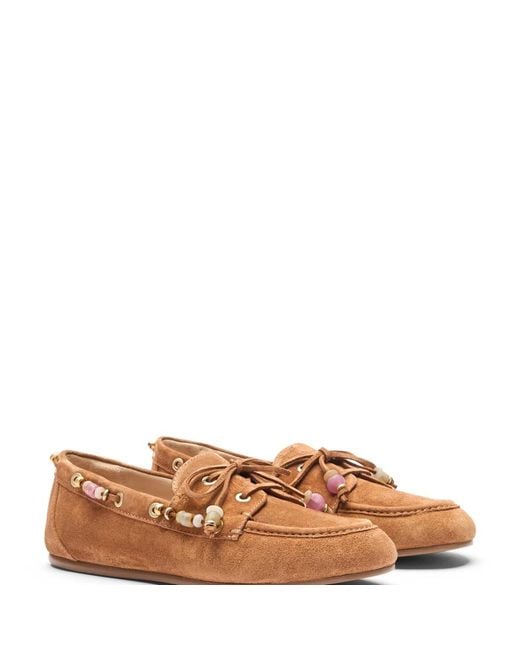 Stuart Weitzman Brown Boat Shoes