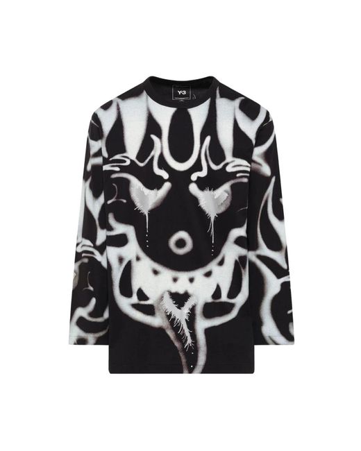Y-3 Black Long Sleeve T-Shirts for men