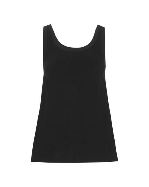 Elisabetta Franchi Black Sleeveless Tops
