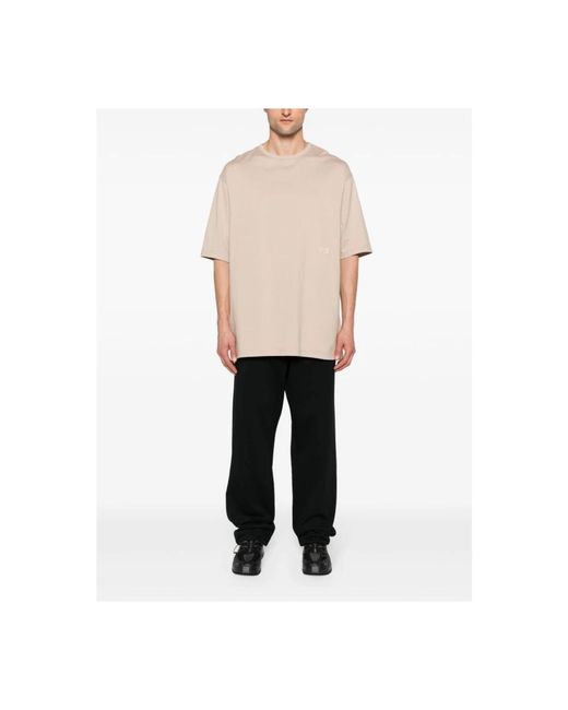 Y-3 Lässiges boxy tee shirt in Natural für Herren