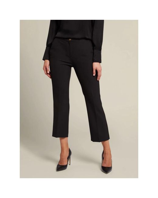 Elena Miro Black Cropped Trousers