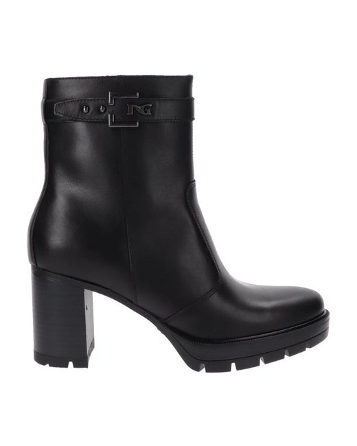 Nero Giardini Black Heeled Boots