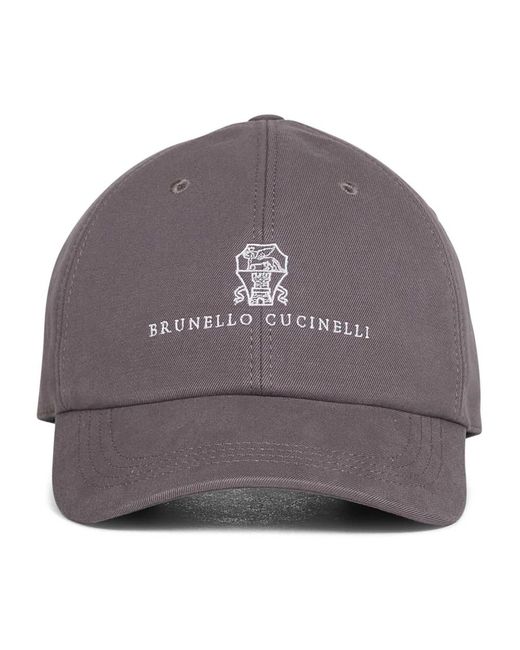 Caps Brunello Cucinelli pour homme en coloris Gray